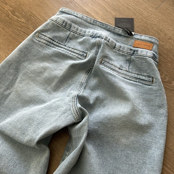 Lola Jeans Colette High Rise Wide Leg Jeans Light Blue 26 BNWT - Picture 10 of 13